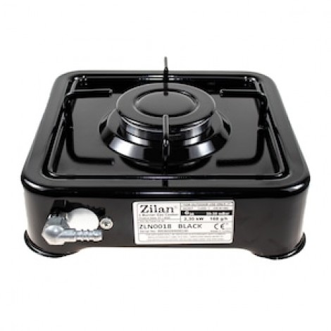 Aragaz emailat 1 ochi Zilan ZLN-0018, alimentare GPL butelie, negru