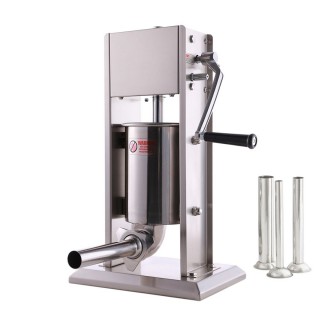 Aparat de umplut carnati vertical, capacitate 3L, 4 palnii incluse, integral inox