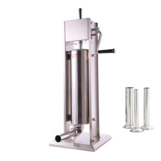 Aparat de umplut carnati vertical, capacitate 7L, 4 palnii incluse, integral inox
