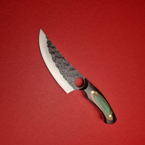 Cutit macelarie tip satar 27cm, lama 14cm fier forjat, maner lemn FeroCut