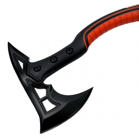 Set Toporas Camping Secure + Cuțit Aruncat Ninja – Multi-Functional, 31.5cm, Oțel Inoxidabil, Mâner Cauciucat