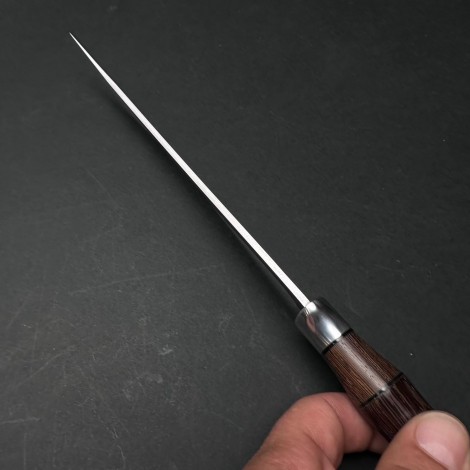 Cutit camping și drumetie 32cm, lama otel inox, maner lemn maro, CB007 cadou barbati FR20