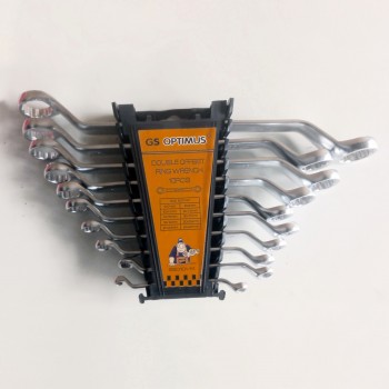 Set 8 chei fixe inelare duble cotite GS-Optimus, 6-27mm, Cr-V TRSCH Set 8 chei fixe inelare duble cotite GS-Optimus, 6-27mm, Cr-V TRSCH