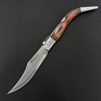 Briceag camping Bandolera 50cm, lama otel inox, maner lemn FR20