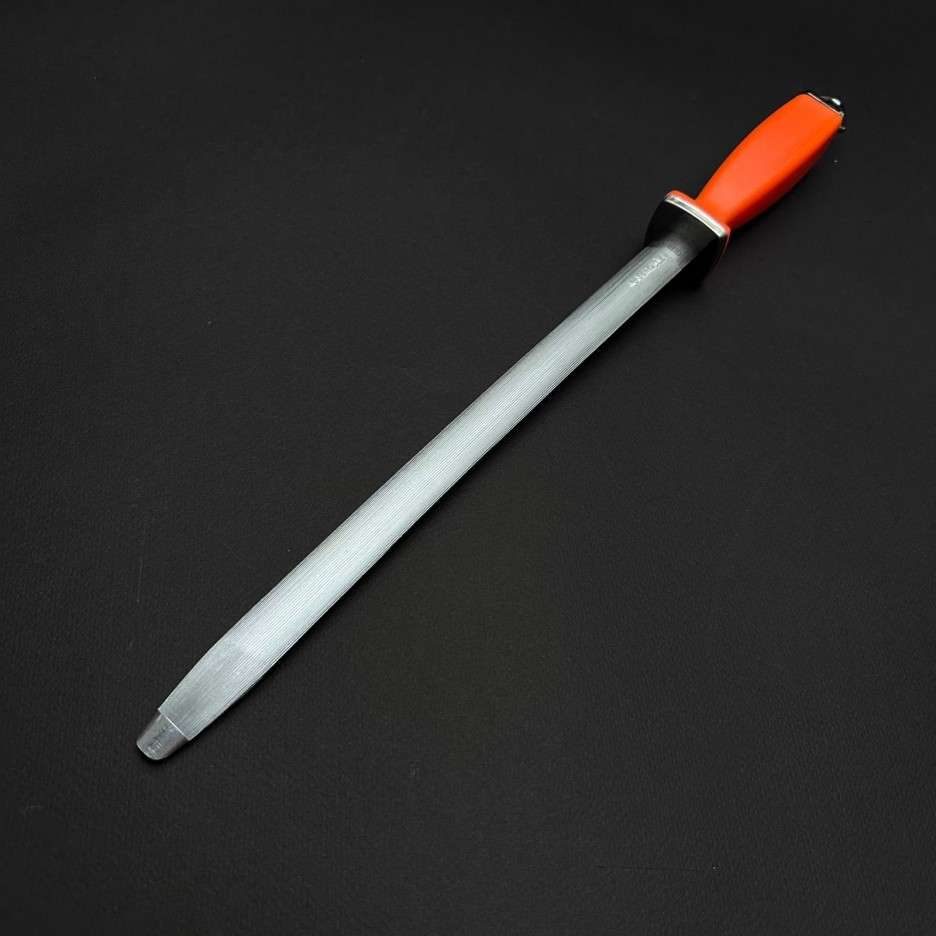 Pila ascutit cutite masat 46cm, maner plastic portocaliu cu agatatoare, PIL-46O Pila ascutit cutite masat 46cm, maner plastic portocaliu cu agatatoare, PIL-46O