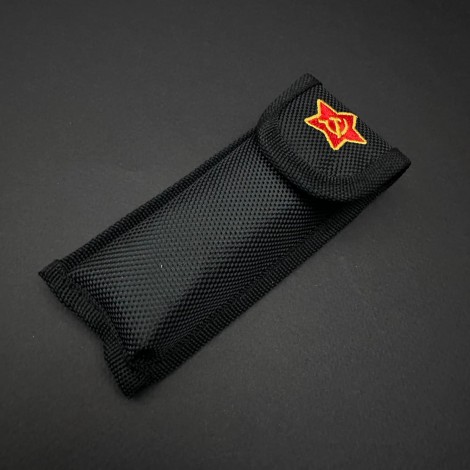 Cutit camping tip Briceag Star 22cm, lama otel inox, maner metal+abs, cu husa, alb