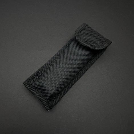 Cutit camping tip Briceag Tiger 20cm, lama otel inox, maner metal+abs, cu husa, maro