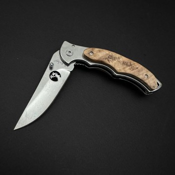 Cutit camping tip Briceag Elk Ridge 20cm, lama otel inox, maner metal+abs, crem