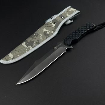 Cutit camping Columbia SA30 31cm, lama otel inox, maner abs cu snur, husa textila FR19