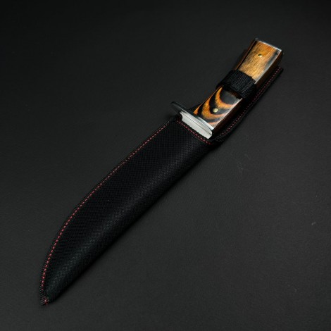 Cuțit camping tip dagger KG-DG17 31 cm, lama otel inox, maner lemn, teacă inclusa FR18