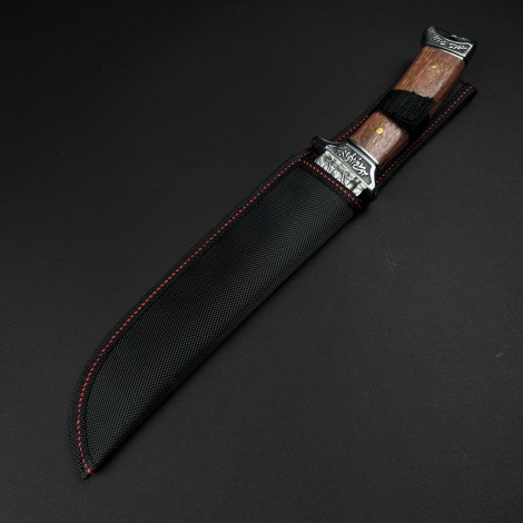 Cuțit camping tip dagger Vines 33 cm, lama otel inox, maner lemn, teacă inclusa FR18