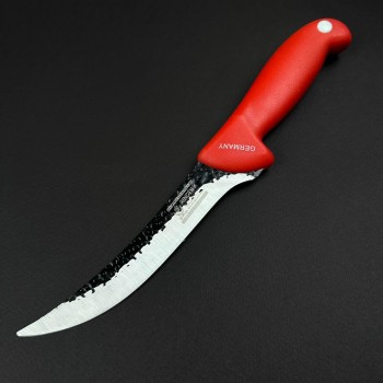 Cutit macelarie dezosat 28cm, lama fier forjat, rosu CMD28R-FF