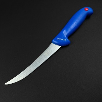 Cutit macelarie dezosat 30cm, lama otel inox, albastru CMD30A-OI