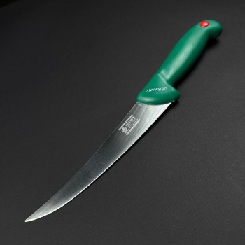 Cutit macelarie dezosat 32cm, lama dreapta otel inox, verde CMD32V-OI