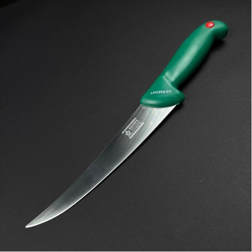 Cutit macelarie dezosat 32cm, lama dreapta otel inox, verde CMD32V-OI