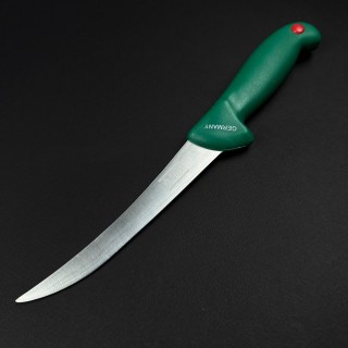 Cutit macelarie dezosat 30cm, lama ingusta otel inox, verde CMD30VI-OI