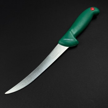 Cutit macelarie dezosat 30cm, lama ingusta otel inox, verde CMD30VI-OI