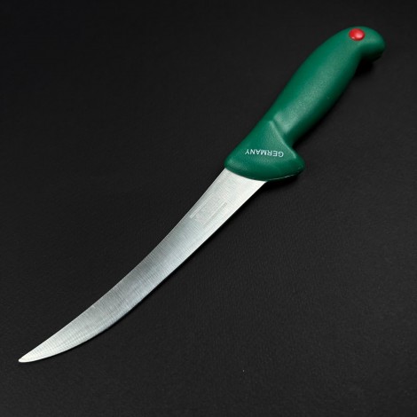 Cutit macelarie dezosat 30cm, lama ingusta otel inox, verde CMD30VI-OI