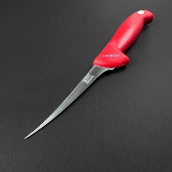 Cutit macelarie filetat 27cm, lama extra subtire otel inox, rosu CMF27RS-OI