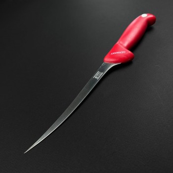 Cutit macelarie filetat 32cm, lama extra subtire otel inox, rosu CMF32RS-OI FeroCut