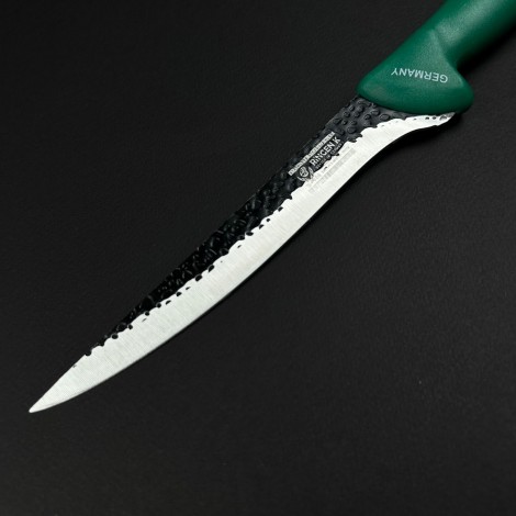 Cutit macelarie injunghiat 32cm, lama fier forjat, verde CMI32V-FF