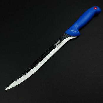 Cutit macelarie injunghiat 38cm, lama fier forjat, albastru CMI38A-FF