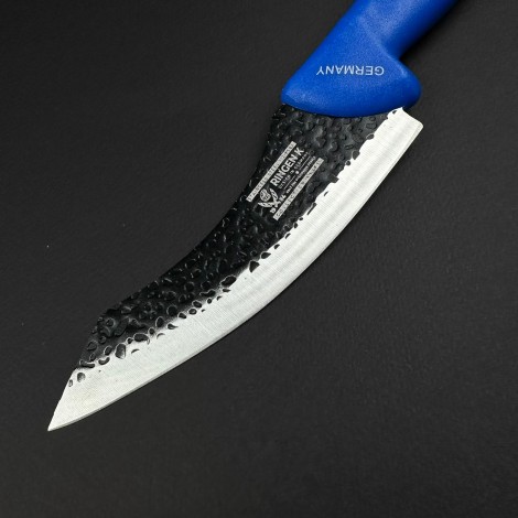 Cutit macelarie Santoku 27cm, lama fier forjat, albastru CMS27A-FF