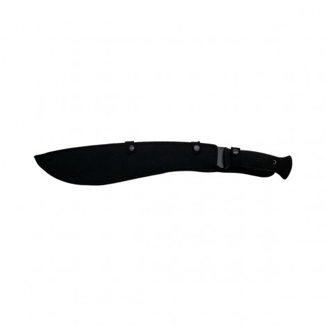 Maceta camping 50cm MAC-C50, lama otel inoxidabil, maner abs, cu husa textila, black, sabie FRS10