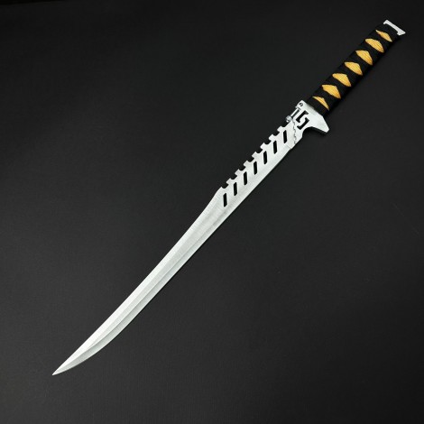 Sabie camping 70cm SB-C70D, lama dublu tais otel inoxidabil, maner paracord, cu husa textila FR17 + Cadou kunai 22cm FRS10