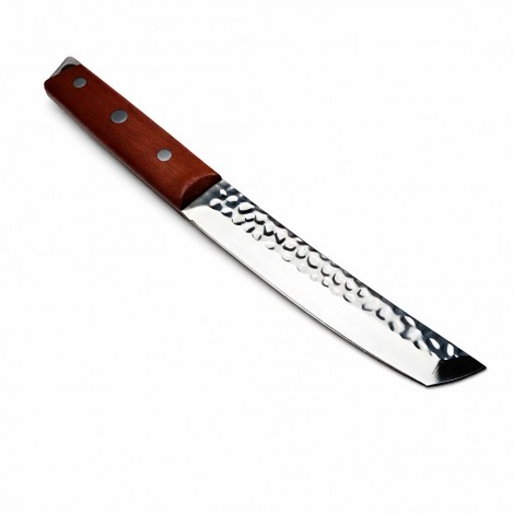 Set HOBBY camping 3 piese, Toporas, Cutit fier forjat, Cutit dublu japonez plus Patent multifuncțional cadou, set4