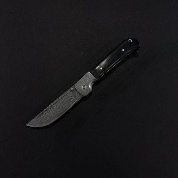 Cuțit camping briceag 26 cm, lama otel inox, maner lemn, teacă inclusa, BRC-DAM26BLK