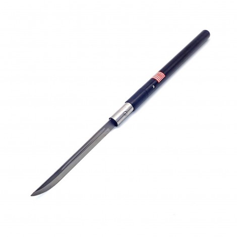 Baston cu lamă ascunsă 2 în 1 81cm, lama otel inox, maner negru, husa