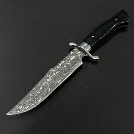 Cuțit camping tip dagger 36 cm, lama otel inox, maner lemn, teacă inclusa, CUT-DAM36