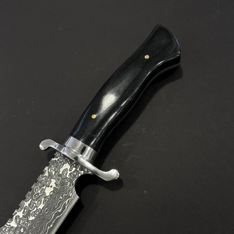 Cuțit camping tip dagger 36 cm, lama otel inox, maner lemn, teacă inclusa, CUT-DAM36