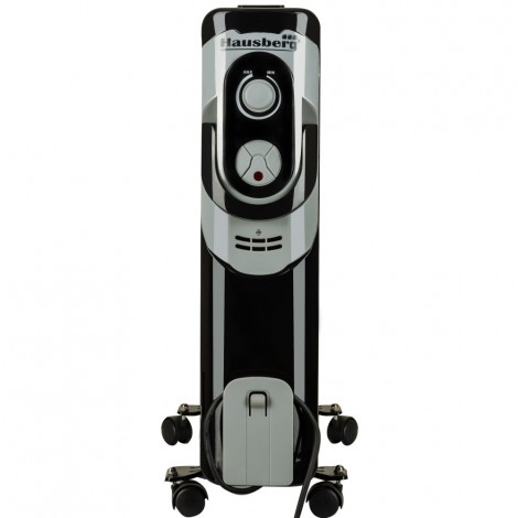Calorifer ulei HB 8920, 11 elementi, 2500W, 3 nivele de putere, termostat reglabil, negru