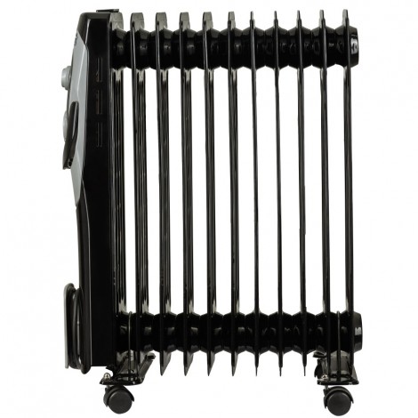 Calorifer ulei HB 8920, 11 elementi, 2500W, 3 nivele de putere, termostat reglabil, negru