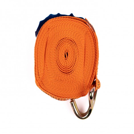 Chinga ancorare cu clichet 5T 10m, material textil, portocaliu Chinga ancorare cu clichet 5T 10m, material textil, portocaliu