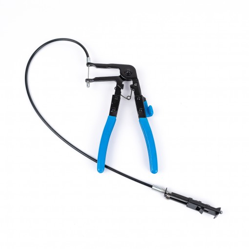 Cleste cu cablu pentru coliere elastice, cablu flexibil, demontare coliere, albastru