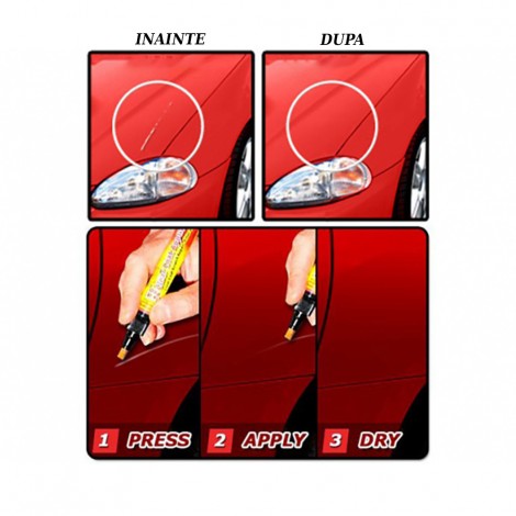 Set 5 bucati Creion Fix It Pro corector pentru repararea zgarieturilor, varf de rezerva Set 5 bucati Creion Fix It Pro corector pentru repararea zgarieturilor, varf de rezerva