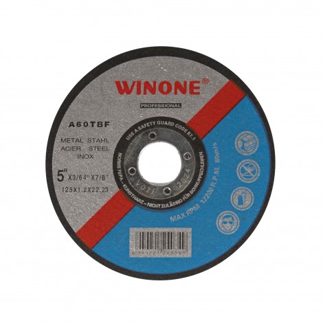 Disc abraziv pentru metal Winone, diametru 125 mm