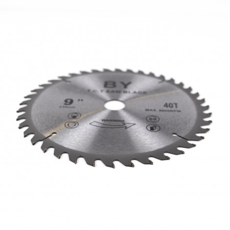 Disc panza circular, 230mm, 9inch, lemn, dinti vidia 40T, 6000rpm, cu fante Disc panza circular, 230mm, 9inch, lemn, dinti vidia 40T, 6000rpm, cu fante