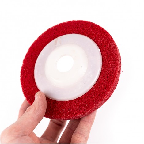 Disc pasla rosie, 125mm, polizor unghiular, suport prindere 8bucati Disc pasla rosie, 125mm, polizor unghiular, suport prindere 8bucati