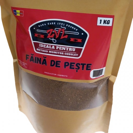 Faina de peste Damibaits ZVL, 1kg, pescuit method, cosulet si momitor