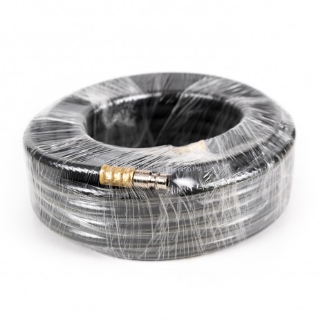 Furtun aer comprimat 1/4, 6mm x 10m, 20bar, cu mufe cuplaj rapid, cauciuc Furtun aer comprimat 1/4, 6mm x 10m, 20bar, cu mufe cuplaj rapid, cauciuc