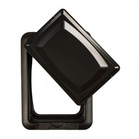 Gratar electric Hausberg HB-537, 1250 W, 25x38 cm, suprafata ceramica, termostat reglabil, Negru/Maro