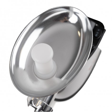 Masina electrica tocat carne Hausberg HB-3440, 1600W, 1 kg/min, buton reverse, 3 site, aluminiu, alba