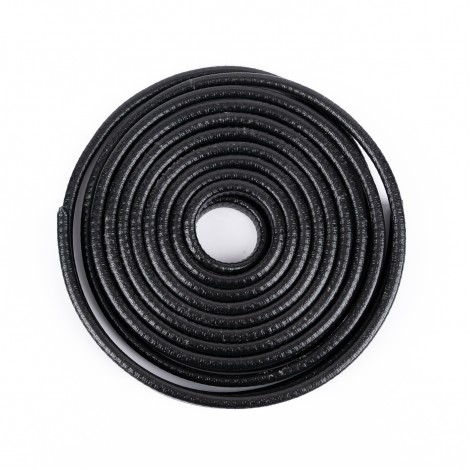 Rola cheder protectie usi auto, 5 metri, cu insertie metalica, negru