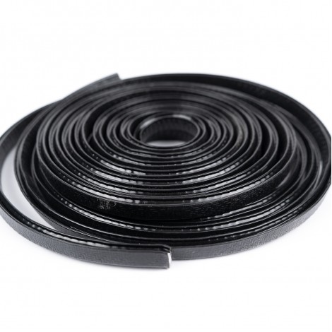 Rola cheder protectie usi auto, 5 metri, cu insertie metalica, negru