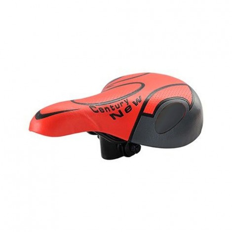 Sa bicicleta, New Century, culoare rosie cu imprimeu de culoare neagra