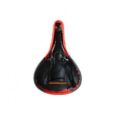 Sa bicicleta, New Century, culoare rosie cu imprimeu de culoare neagra